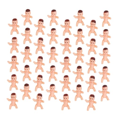 JOINPAYA 150 Stück Vollmondpartygeschenk Babypuppen Aus Kunststoff Babyparty -Geschirr Mini-Babys Minipuppen Für Mädchen Goodie-Bags Für Die Babyparty Babyfiguren Schokolade Plastik von JOINPAYA