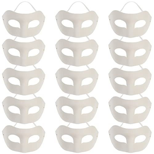 JOINPAYA 15St Zellstoffmaske selber machen Wärmebandspender für Sublimation grünes Band Kostüm Maske Abs diy face mask halloween masken Maskerade Masken Maskerade-Masken für Frauen Weiß von JOINPAYA