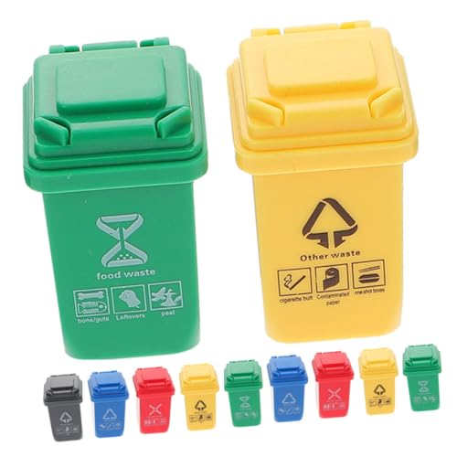 JOINPAYA Puppenhaus Miniatur-abfalleimer-Set 15-teilig Mini-mülleimer-Modell Für Spielzeuggeschenk Realistischer Sortierbehälter JOINPAYA Puppenhaus Miniatur-abfalleimer-Set 15-teilig Mini-mülleimer-Modell Für Spielzeuggeschenk Realistischer Sortierbehälter von JOINPAYA