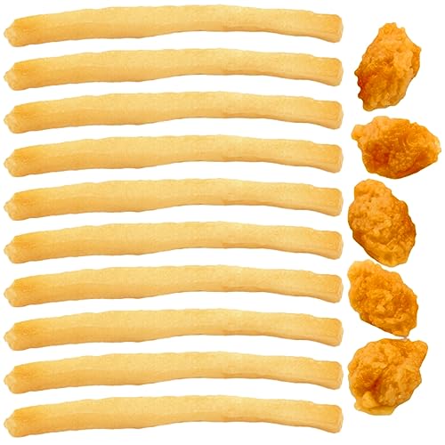 JOINPAYA 15st Pommes-Modell Lebensechte Pommes Frites Gefälschtes Brathähnchen Stellen Sie Sich Vor, Pommes Frites Zu Essen Künstliches Spielfutter Markt-Display-Requisite PVC Orange JOINPAYA 15st Pommes-Modell Lebensechte Pommes Frites Gefälschtes Brathähnchen Stellen Sie Sich Vor, Pommes Frites Zu Essen Künstliches Spielfutter Markt-Display-Requisite PVC Orange von JOINPAYA