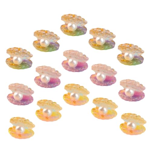 JOINPAYA 16 Stück Simulationsschale Color Changing leuchtende deko für Freund Auto deko autodeko Muscheln bastelset basteln winzige Muschel für Minigarten winzige Harzschale von JOINPAYA