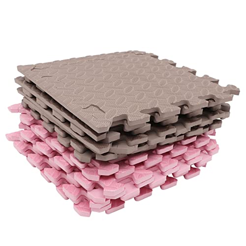 JOINPAYA 16 Stück ineinandergreifende Schaumstoffmatte teppiche kinderteppich krabbelmatte Fitnessstudio Babys Pads Spielmatte für Kleinkinder ineinandergreifende Spielmatte von JOINPAYA