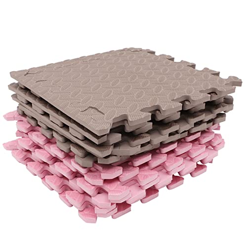 JOINPAYA 16 Teilige Schwamm Bodenmatte Für Babys Farbig Spielmatte Für Babys Säuglings Bodenmatten Für Und Kleinkinder Weiche Ineinander Greifende Bodenmatten Spielmatten Pads von JOINPAYA