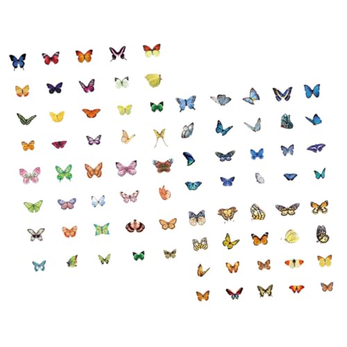 JOINPAYA 160 Stück Bastelaufkleber Scrapbooking Sticker Scrapbook Stickers Schmetterlinge bastelmaterial valtinstaggeschenke DIY Aufkleber Journalabziehbilder Sammelalbumpapier das Haustier von JOINPAYA