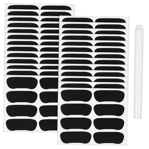 JOINPAYA 160 Stück Sportball-Augenaufkleber Block unter Auge schwarzer Stock Schwarze Augenklappe getönt Aufkleber für den Spieltag Schwarze Baseball-Augenaufkleber PVC selbstklebend Black von JOINPAYA