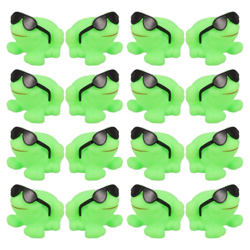 JOINPAYA 16St Sonnenbrillenfrosch badewanne Frosch schwimmspielzeug Badespielzeug Schwimmendes Plastikspielzeug Badezimmerspielzeug Green JOINPAYA 16St Sonnenbrillenfrosch badewanne Frosch schwimmspielzeug Badespielzeug Schwimmendes Plastikspielzeug Badezimmerspielzeug Green von JOINPAYA