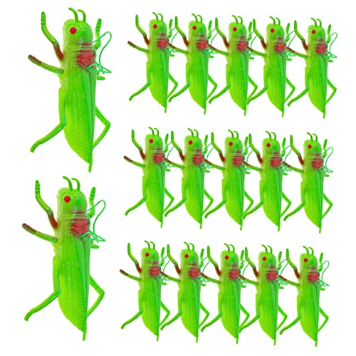 JOINPAYA 16st Simulierte Heuschrecke Ornament Blumentopf- Früherziehung Prop Kinderspielzeug Simulationsfigur Heimdekoration Desktop- Lernspielzeug Für Green von JOINPAYA