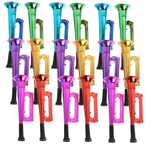 JOINPAYA 18 Stk Kindertrompete Nebelhorn, Lufthorn Klöppel Krachmacher Marine-Lufthorn Tamburin für Kinder musikinstrumente musical instruments Party jubelnde Requisiten Party-Horn Plastik von JOINPAYA