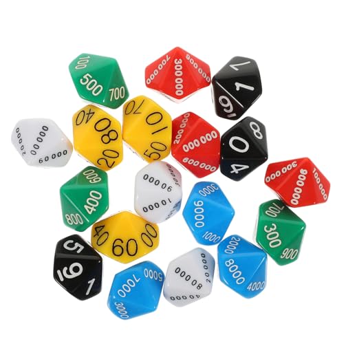 JOINPAYA 18 Stück Teiliges Würfelset Polyedrische Spielwürfel aus Langlebigem Kunststoff für Brettspiele Party Familienfeiern mit Vielfältigen Farben und Zahlenwürfeln als und Dekoration JOINPAYA 18 Stück Teiliges Würfelset Polyedrische Spielwürfel aus Langlebigem Kunststoff für Brettspiele Party Familienfeiern mit Vielfältigen Farben und Zahlenwürfeln als und Dekoration von JOINPAYA