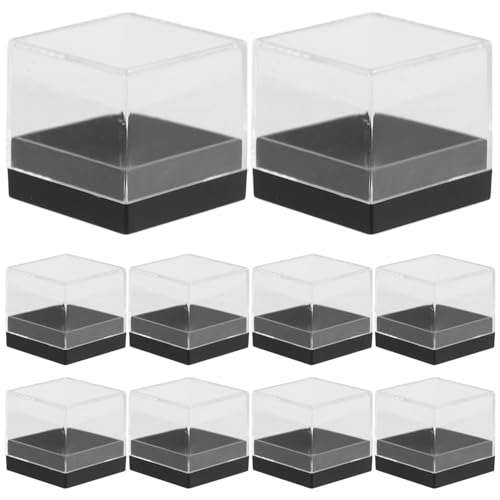 JOINPAYA 18Er-Box Mineralprobenkasten schmuck acryl Vitrine Würfel transparente Schaukästen Acryl-Schmuck-Display-Aufbewahrung Edelstein-Schaukästen von JOINPAYA
