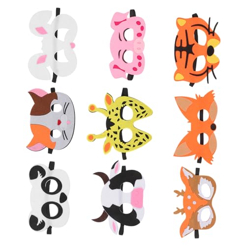 JOINPAYA 18Stücke Teiliges Tiermasken für Filzmasken für Halloween und Cosplay Partys Wiederverwendbare Tierkostüme mit Lebendigen Designs für Unvergesslichen Spaß JOINPAYA 18Stücke Teiliges Tiermasken für Filzmasken für Halloween und Cosplay Partys Wiederverwendbare Tierkostüme mit Lebendigen Designs für Unvergesslichen Spaß von JOINPAYA