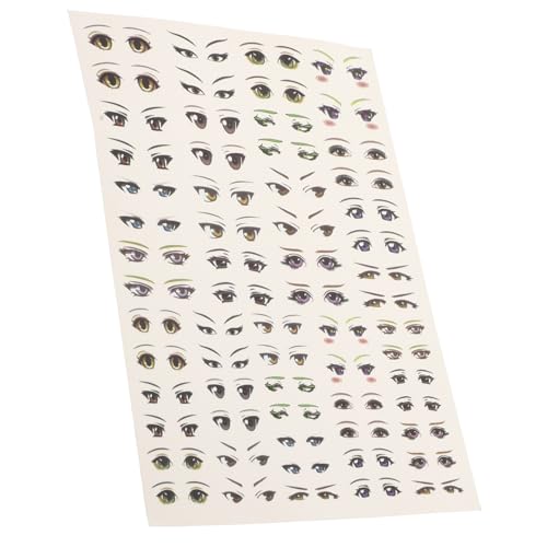 JOINPAYA 1Blatt Cartoon Augen Sticker Selbstklebende Augenabziehbilder Für DIY Bastelprojekte Scrapbooking Und Animation Kreative Augenaufkleber Für Kunsthandwerk Und Puppenfiguren von JOINPAYA