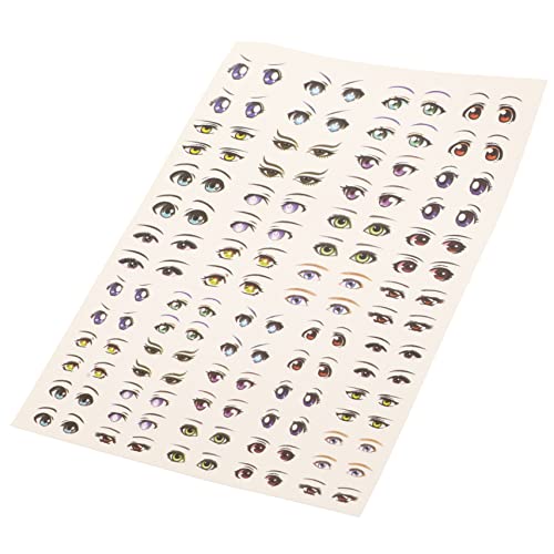 JOINPAYA Süße Sticker Kawaii – 1 Bogen Augenaufkleber Zum Basteln Für Die Puppenherstellung Animationsaufkleber Selbstklebend Für Tonprojekte von JOINPAYA