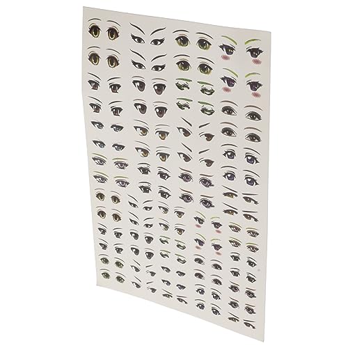 JOINPAYA 1Blatt Papier Augenaufkleber DIY Aufkleber Für Cartoon Anime Augenform Aufkleber Selbstklebend Bastelprojekte Und Kreative Gestaltungen von JOINPAYA