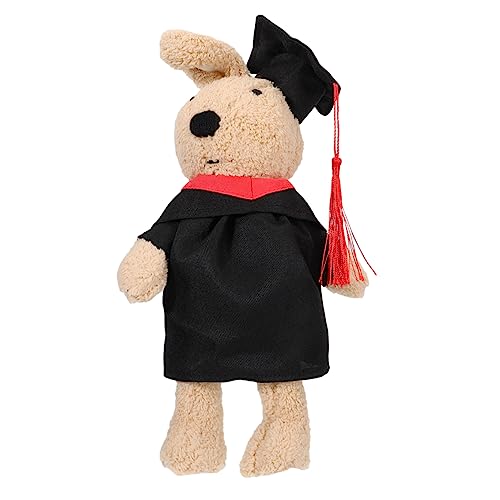 JOINPAYA 1Pc Plüschpuppe Room Decoration raumdeko schöafzimmerdeko Plush Geschenkidee wiedergeborene Babypuppen Hase tragen Abschlussschmuck Puppendekor PP Baumwolle Brown von JOINPAYA