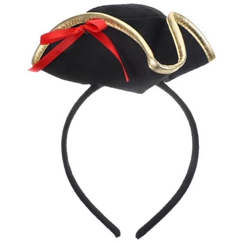JOINPAYA 1Pcs Plastik Piratenhut-Stirnband: Kopfschmuck Stirnbänder Requisiten Haarschmuck-requisite Hüte Hut Haargummis Haarreifen Halloween-Kopfschmuck Party-haarband Leistungsrequisiten von JOINPAYA