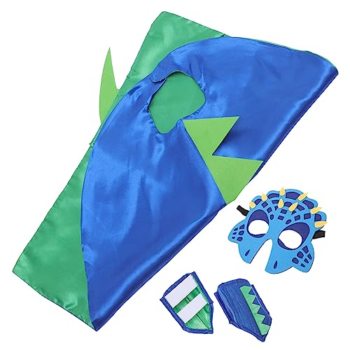 JOINPAYA 1Satz Dinosaurier Kostüm Mit Maske Und Umhang Cosplay Zubehör Für Party Und Halloween Outfit Verkleidung Für Kleine Dinosaurier Fans von JOINPAYA