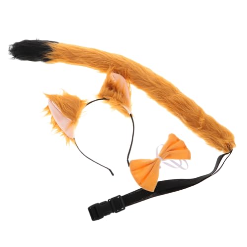 JOINPAYA 1Satz Fuchsohren Stirnband Set für Weiches Kostüm Zubehör für Rollenspiele Cosplay Fasching und Halloween Teiliges Set mit Fuchsohren Fliege und Komfortabel JOINPAYA 1Satz Fuchsohren Stirnband Set für Weiches Kostüm Zubehör für Rollenspiele Cosplay Fasching und Halloween Teiliges Set mit Fuchsohren Fliege und Komfortabel von JOINPAYA
