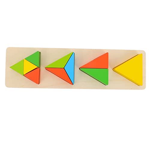 JOINPAYA 1Satz Geometrisches Holzblockspielzeug Formsortier und Lernspiel für Kleinkinder Teiliges aus Natürlichem Holz Fördert Kreativität und Logisches von JOINPAYA