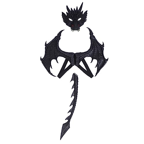 JOINPAYA 1Satz Halloween Drachenkostüm Set Für Horrible Drachenmaske Flügel Für Cosplay Und Partys Für Halloween Fasching Und Themenveranstaltungen JOINPAYA 1Satz Halloween Drachenkostüm Set Für Horrible Drachenmaske Flügel Für Cosplay Und Partys Für Halloween Fasching Und Themenveranstaltungen von JOINPAYA