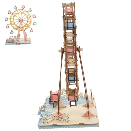 JOINPAYA 1Satz Holz Puzzle Bausatz Für DIY Modell Ferris Wheel Aus Holz Kreatives Holzrätsel Für Hobby Und Handwerk Für Feiertage von JOINPAYA