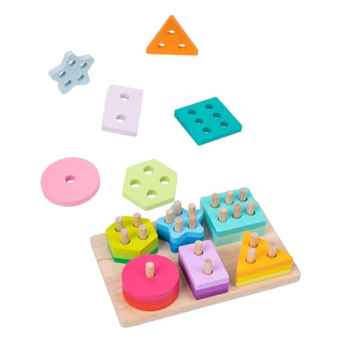JOINPAYA 1Satz Holzsortierblöcke für Kleinkinder Pädagogisches mit Geometrischen für Frühe Bildung Feinmotorik Ansprechend JOINPAYA 1Satz Holzsortierblöcke für Kleinkinder Pädagogisches mit Geometrischen für Frühe Bildung Feinmotorik Ansprechend von JOINPAYA