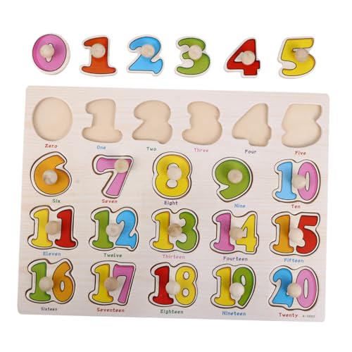 JOINPAYA Lernset Für Kinder Holz-Alphabet- Und Zahlen-Puzzle Für Babys – Lustiges Lernspiel von JOINPAYA