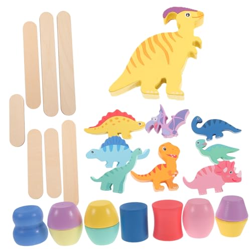 JOINPAYA 1Satz Kreatives Dino Stapelspielzeug Für Pädagogisches Holzspielzeug Mit Dinosaurier Formen Fördert Balance Und Problemlösungsfähigkeiten Sicheres Und Einfach Zu Handhabendes JOINPAYA 1Satz Kreatives Dino Stapelspielzeug Für Pädagogisches Holzspielzeug Mit Dinosaurier Formen Fördert Balance Und Problemlösungsfähigkeiten Sicheres Und Einfach Zu Handhabendes von JOINPAYA