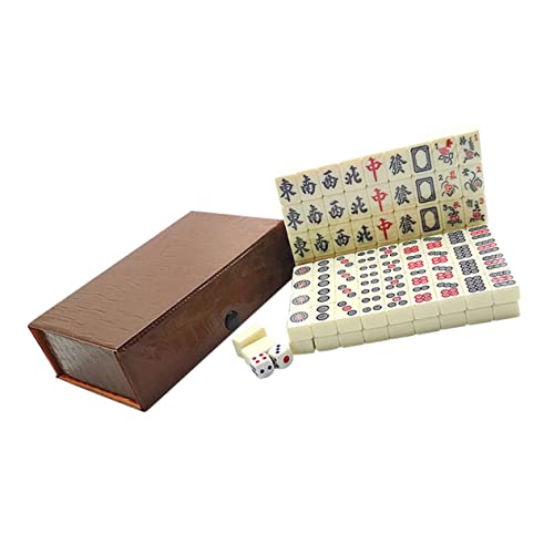 JOINPAYA 1Satz Mahjong Tragbares Mahjong Spiel für Familien Aufbewahrungsbox für Reisen und Partys Langlebige Verarbeitung Perfektes für Freunde JOINPAYA 1Satz Mahjong Tragbares Mahjong Spiel für Familien Aufbewahrungsbox für Reisen und Partys Langlebige Verarbeitung Perfektes für Freunde von JOINPAYA