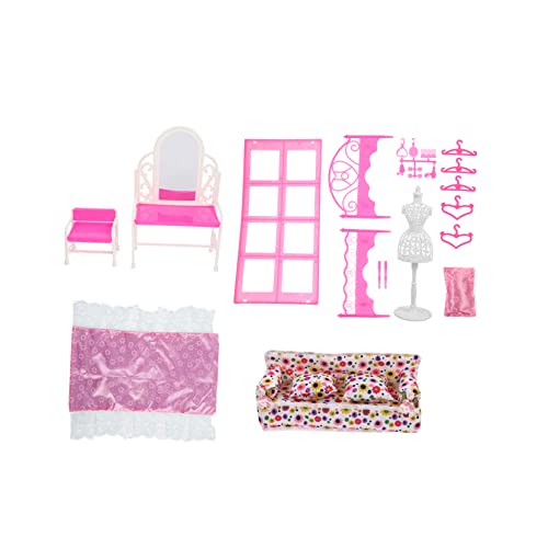 JOINPAYA 1Satz Miniatur Schminktisch Für Puppenhaus Micro Möbelmodell Für Hohe Puppen Szenenlayout Verzierung Für Kreatives Und Puppenaccessoires von JOINPAYA
