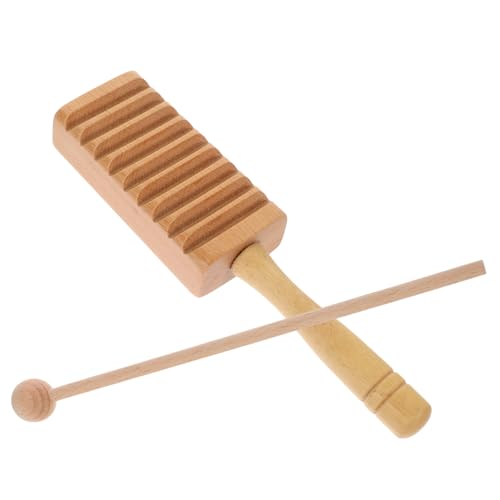 JOINPAYA 1Satz Rhythmus Guiro Für Musikinstrument Mit Schlägel Lernspielzeug Feinmotorik Und Kreativität Kleinkinder von JOINPAYA