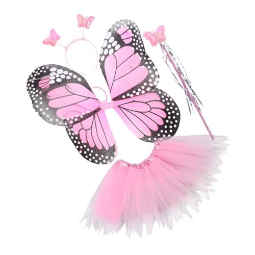 JOINPAYA 1Satz Schmetterlingsflügel Kostümset für Teiliges Set mit Tutu Rock Stirnband für Fantasievolles und Verkleidung JOINPAYA 1Satz Schmetterlingsflügel Kostümset für Teiliges Set mit Tutu Rock Stirnband für Fantasievolles und Verkleidung von JOINPAYA