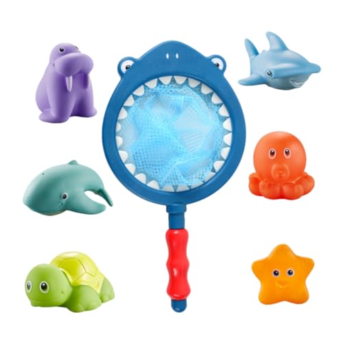 JOINPAYA 1Satz Teiliges Badewannenspielzeug für Kleinkinder Tierisches Badespielzeug mit Angelnetz für Mehr Spaß Beim und Schwimmen Fördert Motorische Fähigkeiten und Fantasie JOINPAYA 1Satz Teiliges Badewannenspielzeug für Kleinkinder Tierisches Badespielzeug mit Angelnetz für Mehr Spaß Beim und Schwimmen Fördert Motorische Fähigkeiten und Fantasie von JOINPAYA