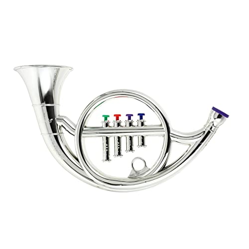 JOINPAYA 1Stk Horn-Modell hühner kinderknallzeug Trompetenkinder blaues Waldhorn Requisite für Leistung Kinderspielzeug ABS-Kunststoff Silver JOINPAYA 1Stk Horn-Modell hühner kinderknallzeug Trompetenkinder blaues Waldhorn Requisite für Leistung Kinderspielzeug ABS-Kunststoff Silver von JOINPAYA