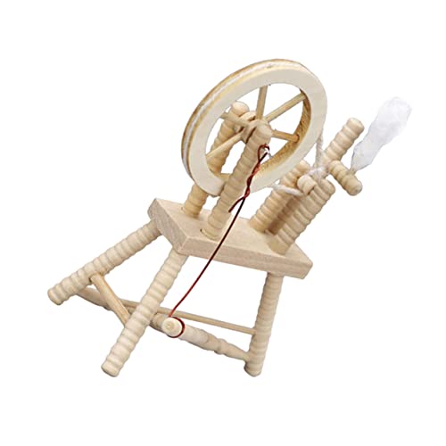 JOINPAYA 1stück Kreative Vintage Handspindel Miniatur Möbel Dekoration Für Puppenhäuser Holzmodell Handspindel Für Miniatur-deko Und Spielzeug Für Fotografie Und Wohnaccessoires von JOINPAYA