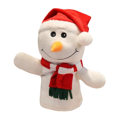 JOINPAYA 1Stk Santa Handpuppe interaktives Puppen für kindergeschenke weihnacjtsdeko Toys Eltern-Kind- Cartoon-Fingerpuppe PP Baumwolle Weiß von JOINPAYA