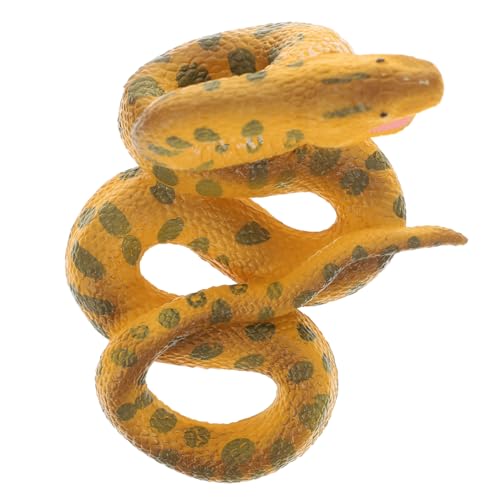 JOINPAYA 1Stk Schlangenmodell Drachen Figur Schwimmbad Tiere Monster Aprilscherz Schlangenspielzeug Schlangenmodell für Party Reptilienmodell Boa-Modell Plastik Yellow JOINPAYA 1Stk Schlangenmodell Drachen Figur Schwimmbad Tiere Monster Aprilscherz Schlangenspielzeug Schlangenmodell für Party Reptilienmodell Boa-Modell Plastik Yellow von JOINPAYA