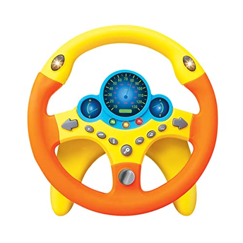 JOINPAYA 1Stk Simulationslenkrad Kinderlenkrad Lernspielzeug für Lenkradspielzeug für Babylenkrad Fahrsimulationsspielzeug Plastik Yellow JOINPAYA 1Stk Simulationslenkrad Kinderlenkrad Lernspielzeug für Lenkradspielzeug für Babylenkrad Fahrsimulationsspielzeug Plastik Yellow von JOINPAYA