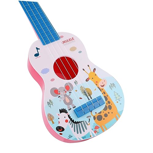 JOINPAYA 1Stk Ukulele-Spielzeuggitarre für Kinder musikalische Reime Spielzeug Kinder Gitarre für anfänger Kinderspielzeug Spielzeuge Gitarren Cartoon Tiermuster Ukulele Kinder-Ukulele groß von JOINPAYA