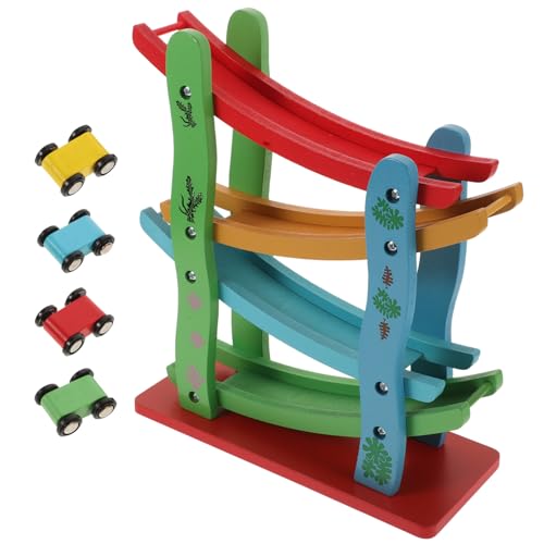 JOINPAYA Pädagogisches Bauspielzeug Für Jungen Und Mädchen Vierschichtiges Schienengleiterspielzeug Kreatives Holzspielzeug Für Jungen Und Mädchen von JOINPAYA