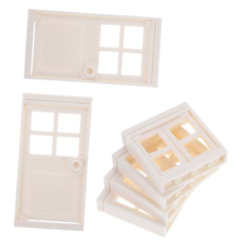 JOINPAYA 1satz Miniatur Garten Zubehör Set Teiliges Set Mit Kunststofffenstern Und Türen Für Puppenhäuser Kreative Dekoration Für Miniaturgärten Und Spielwelten von JOINPAYA