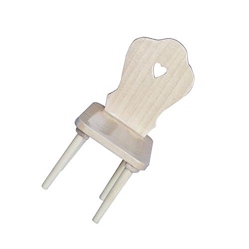 JOINPAYA 1stk Mini-möbelstuhl Kleines Möbelspielzeug Mini-stuhlverzierung Miniaturen Puppenhausmöbel Mini-Stuhl Basteln Miniatur-stuhlmodell Holzstuhl Handwerk Mini-holzstuhl Hölzern von JOINPAYA