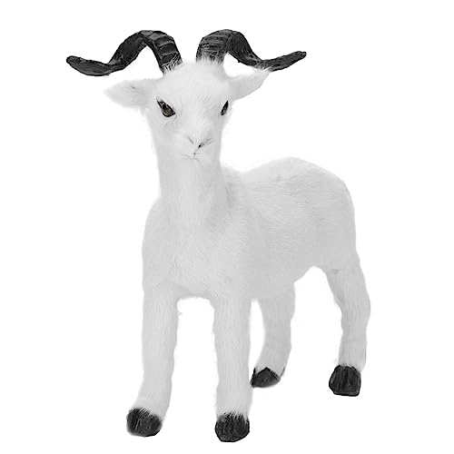JOINPAYA 1stk Simulation Ziege Kinderspielzeug Tierisches Modellspielzeug Für Landtiere Wissenschaft Kognitives Desktop- Weiß Interne Hartschale Aus Polyethylen von JOINPAYA