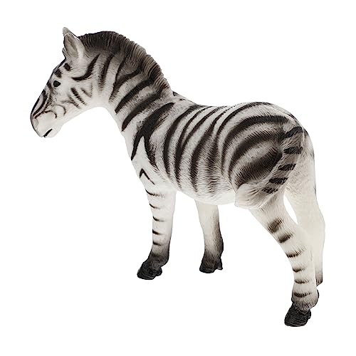 JOINPAYA 1stk Simulierte Tiere Kindermodell Glockenspiele Windspiele Künstliche Lilien Kindertiere Zebra-Figur Tierzeichnungsspielzeug Sie Figur Zebra- Drohne Weiß Vinyl von JOINPAYA