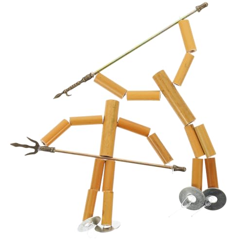 JOINPAYA 2 Bamboo Man Materialpaket Taschen Party lehrreich Handpuppen-Materialset Kreatives für DIY-Spielzeugset Puppenbausatz selber Machen Puppe für Bambus von JOINPAYA