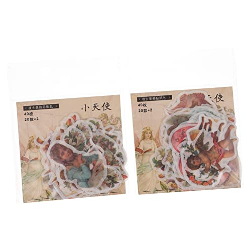JOINPAYA 2 Boxen Material dekorative Aufkleber Scrapbooking Sticker Scrapbook Stickers handgemacht Present wrap bastelzubehör Aufkleber beachten Papieraufkleber DIY dekorativer Aufkleber von JOINPAYA