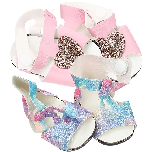 JOINPAYA 2paare Kreative Puppenschuhe Niedliche DIY Mini-Schuhe Aus Hochwertigem Für Puppen Zur Dekoration Von Spielzeug Und Mini-hauszubehör Fördert Kreativität Und Spielspaß von JOINPAYA