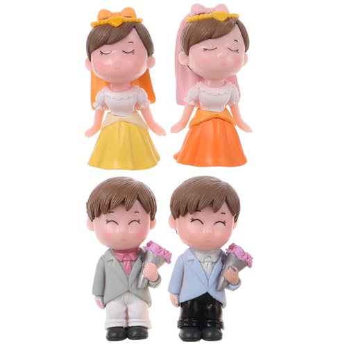 JOINPAYA Einzigartiger Tortenaufsatz Für Die Hochzeit Braut- Und Bräutigamfiguren Tortenaccessoire Romantisches Perfekt Für Hochzeits-centerpieces Tortendekoration von JOINPAYA