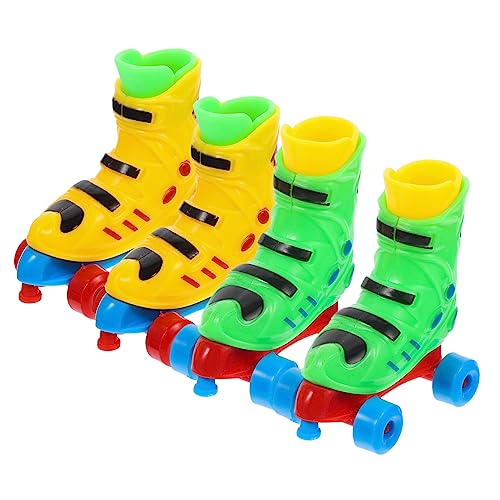 JOINPAYA Lustiges Finger-rollschuh-Set – 2 Paar Finger-Skate-Spielzeug Sportspielzeug Brettspiel-Spielzeug Kunststoff Druckentlastendes Design von JOINPAYA