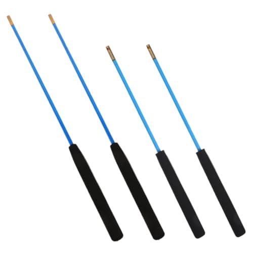 JOINPAYA 2 Paare Schwingen Sie die Stange Diabolo-Jonglierausrüstung Diabolo-Handstab Diabolo-Stick Anti-Rutsch Jonglierstöcke Jonglieren mit Diabolostäben GFK Blue von JOINPAYA